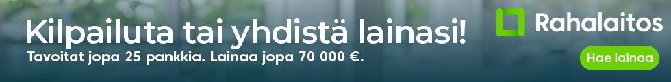 Rahalaitos lainaa jopa 70 000€